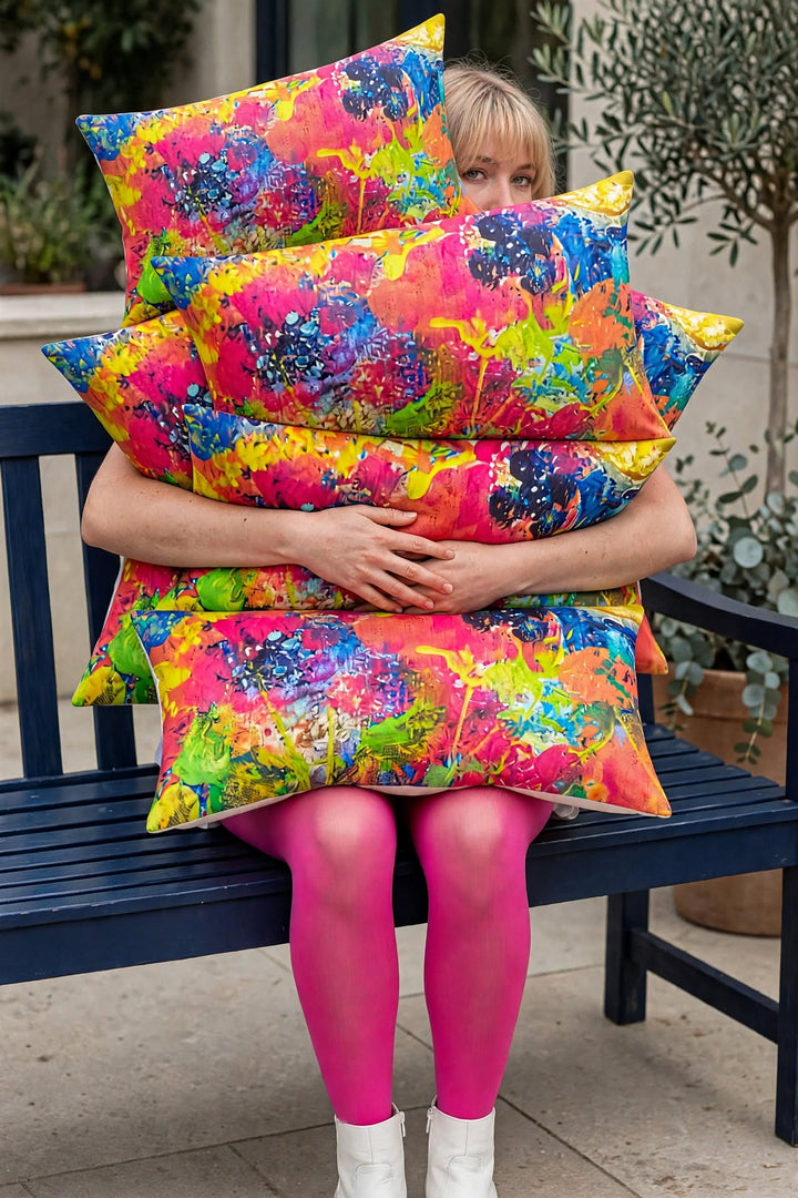 Pink Blueberry Pillow