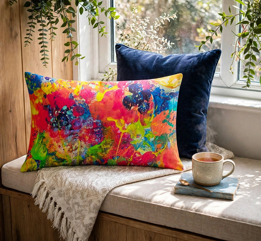 Pink Blueberry Pillow