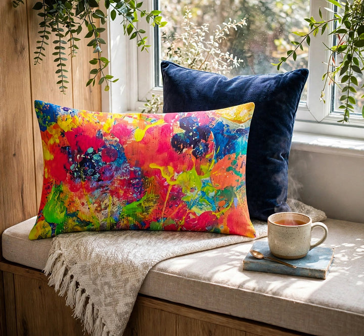 Pink Blueberry Pillow