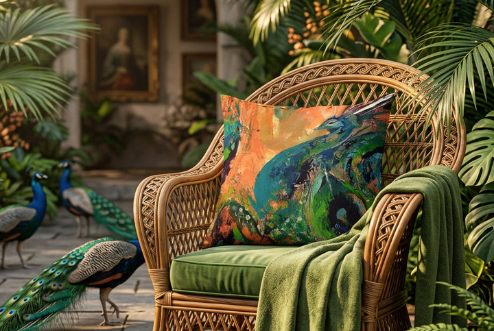 Peacock Pillow