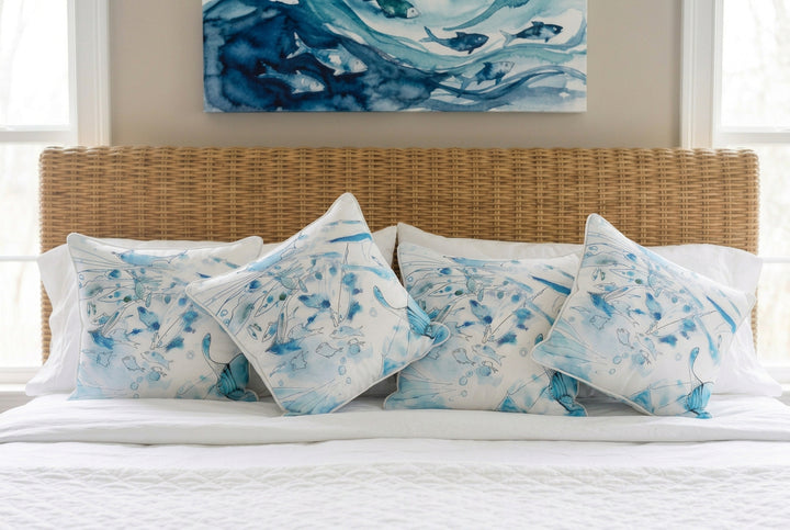 Abstract Fish Pillow